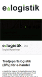 Mobile Screenshot of elogistik.se